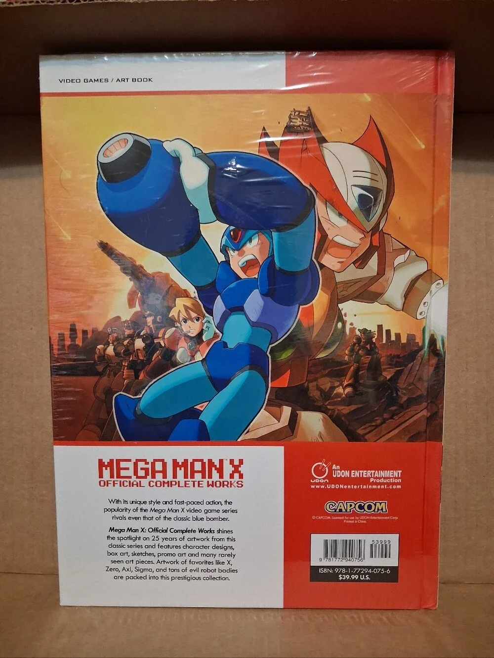 Megaman X Official Complete Works Art BookBrand new with plastic wrapping. a Ud